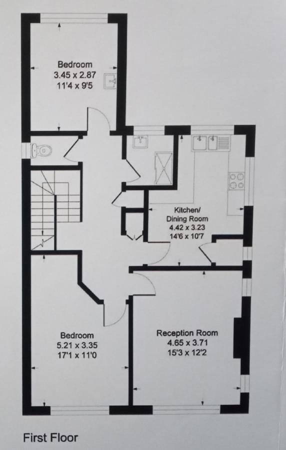 טוויקנהאם Large 2-Bedroom Maisonette With Free Parking מראה חיצוני תמונה
